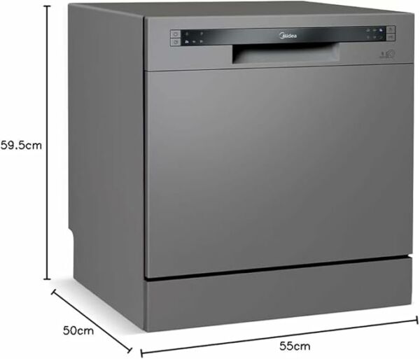 Lava Louças 8 Serviços Prata 127V Midea