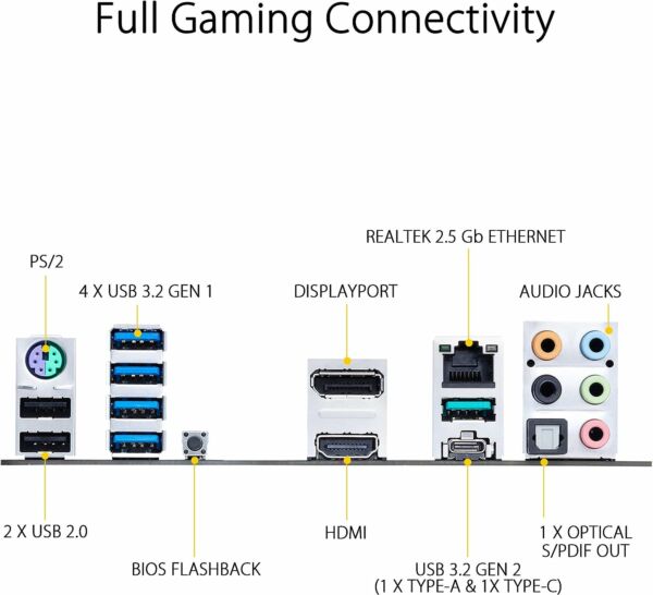 Placa Mãe Asus TUF GAMING B550M-PLUS AMD AM4 DDR4 mATX
